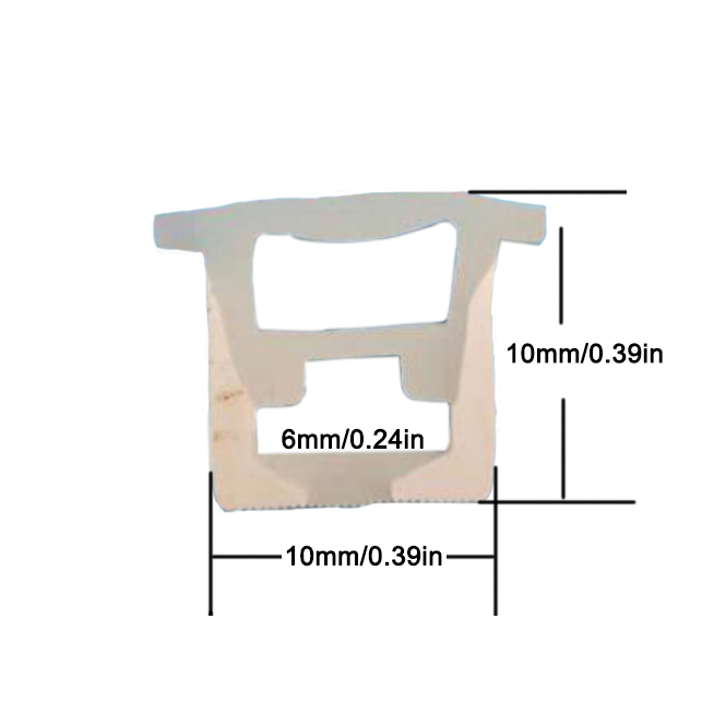 Silicone LED Lighting Channel With Flange for 5mm Narrow LED Light Strip - 10*10mm 120° Top Emitting Silicone LED Lighting Channel With Flange for 5mm Narrow LED Light Strip - 10*10mm 120° Top Emitting